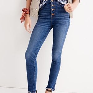 Madewell 9" Mid-Rise Skinny Bottom Fly Front  - 27